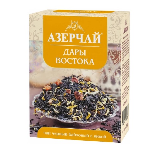 Азерчай чай черный Дары Востока с айвой, 90 гр